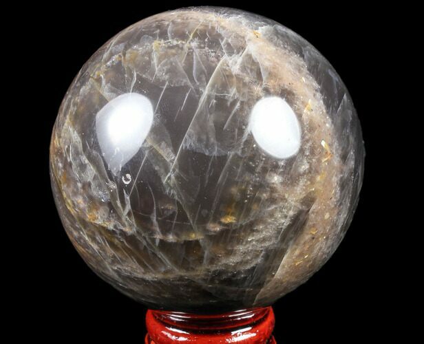 Polished Black Moonstone Sphere - Madagascar #78946